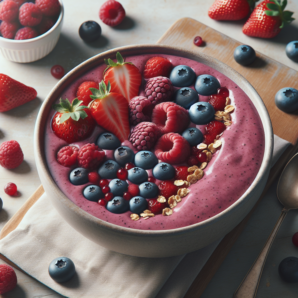 Secret Recipe For The Most Delicious Triple Berry Smoothie Bowl You’ll Ever Taste!