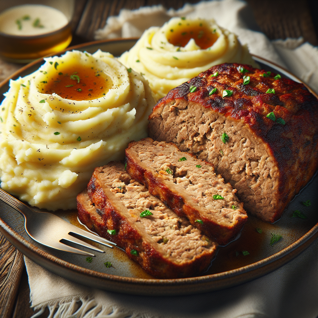 Mouth-Watering Turkey Meatloaf with Creamy Mashed Potatoes: A Comfort Food Delight!